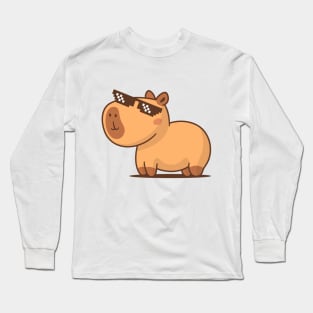 Cool Capybara Long Sleeve T-Shirt